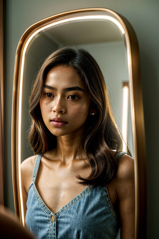 aesthetic mirror selfie girl quotes
